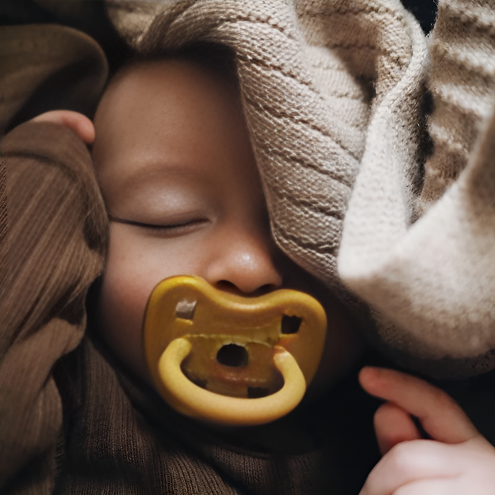 Hevea Natural Pacifier - Turmeric--Hello-Charlie