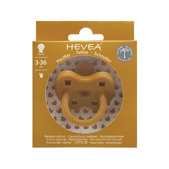 Hevea Natural Pacifier - Turmeric--Hello-Charlie