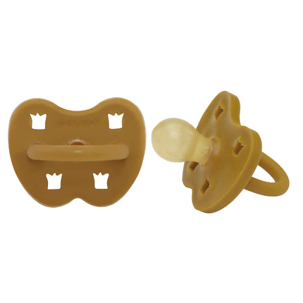 Hevea Natural Pacifier - Turmeric-Single-pack-Hevea-Orthodontic 3-36 months-Hello Charlie