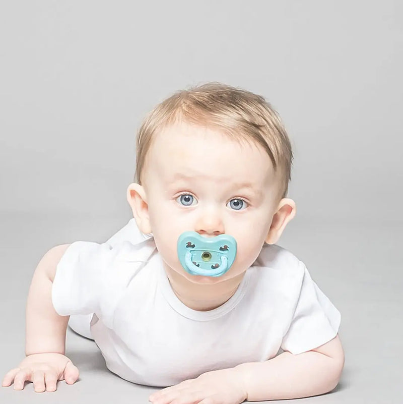 Hevea Natural Rubber Pacifier -Baby Blue-Single-Pack-Hevea-Orthodontic 0-3 months-Hello Charlie