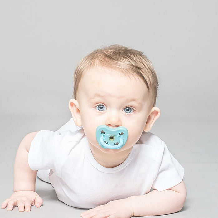 Hevea Natural Rubber Pacifier - Baby Blue - Single - Pack - Hello Charlie