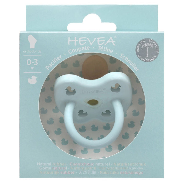 Hevea Natural Rubber Pacifier - Baby Blue - Single - Pack - Hello Charlie