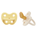 Hevea Natural Rubber Pacifier - Pale Butter & Milky White - Twin Pack - Hello Charlie