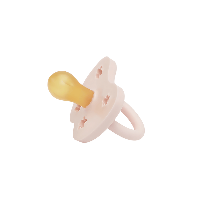 Hevea Natural Rubber Pacifier - Powder Pink - Single - Pack - Hello Charlie