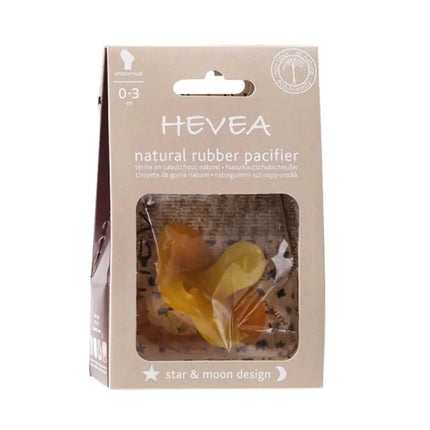 Hevea Star & Moon Pacifier - Orthodontic-Hevea-0-3 months-Hello Charlie