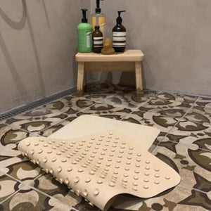 Hevea Upcycled Natural Rubber Bath Mat - Sand--Hello-Charlie