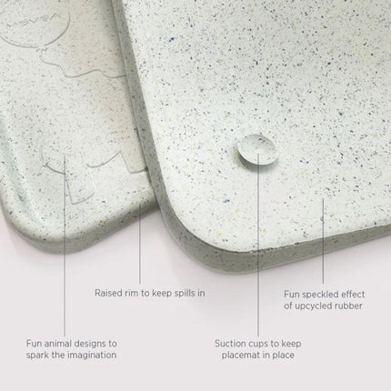 Hevea Upcycled Natural Rubber Placemat - Marble-Hevea-Hello Charlie