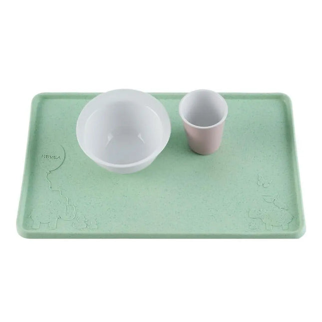 Hevea Upcycled Natural Rubber Placemat - Mint-Hevea-Hello Charlie