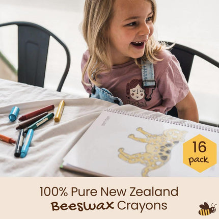 Honeysticks Beeswax Crayons 16 Pack - Jumbo-Honeysticks-Hello Charlie