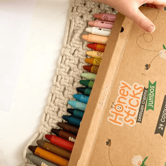 Honeysticks Beeswax Crayons 24 Pack - Jumbo - Hello Charlie