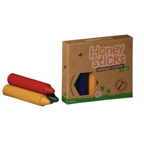 Honeysticks Beeswax Crayons 6 Pack - Longs-Honeysticks-Hello Charlie