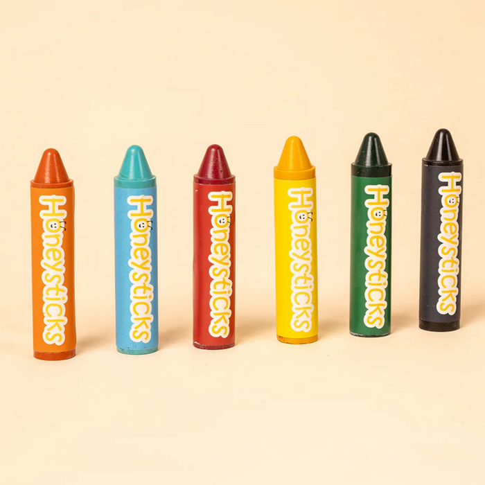 Honeysticks Beeswax Crayons 6 Pack - Super Jumbo-Hello-Charlie