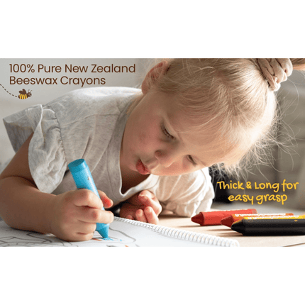 Honeysticks Beeswax Crayons 6 Pack - Super Jumbo-Honeysticks-Hello Charlie