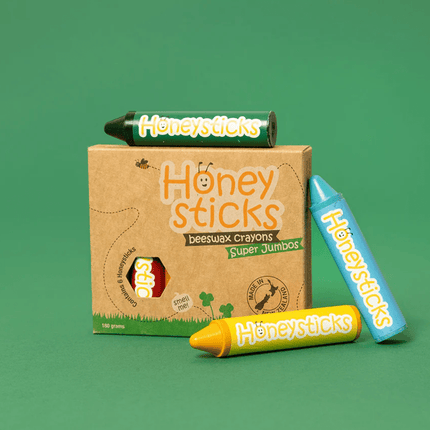 Honeysticks Beeswax Crayons 6 Pack - Super Jumbo-Honeysticks-Hello Charlie