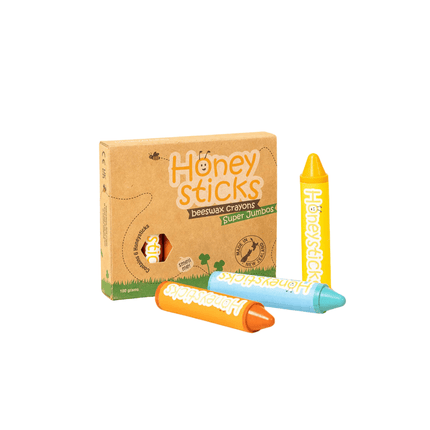 Honeysticks Beeswax Crayons 6 Pack - Super Jumbo-Honeysticks-Hello Charlie