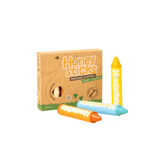 Honeysticks Beeswax Crayons 6 Pack - Super Jumbo - Hello Charlie