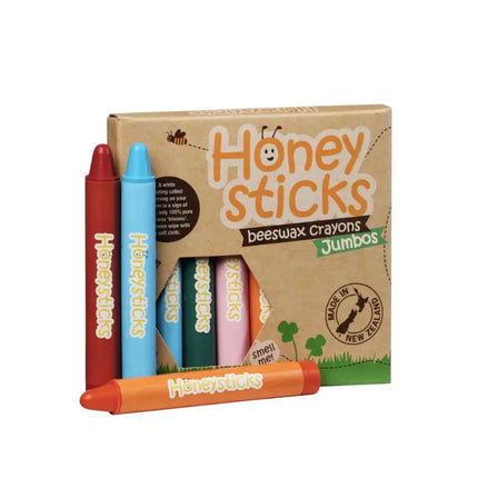 Honeysticks Beeswax Crayons 8 Pack - Jumbos-Honeysticks-Hello Charlie