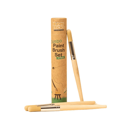 Honeysticks Jumbo Paint Brush Set - 3 Pack - Hello Charlie