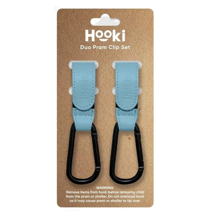 Hooki Duo Pram Clip Hook - Cornflower-Hooki-Hello Charlie