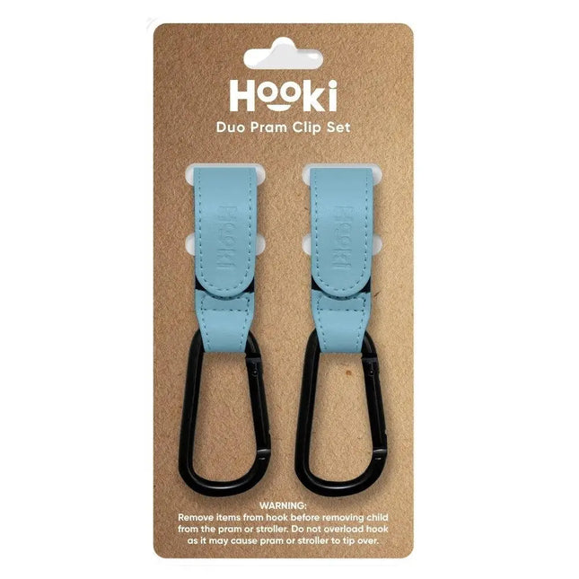 Hooki Duo Pram Clip Hook - Cornflower-Hooki-Hello Charlie