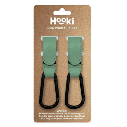 Hooki Duo Pram Clip Hook - Fern-Hooki-Hello Charlie