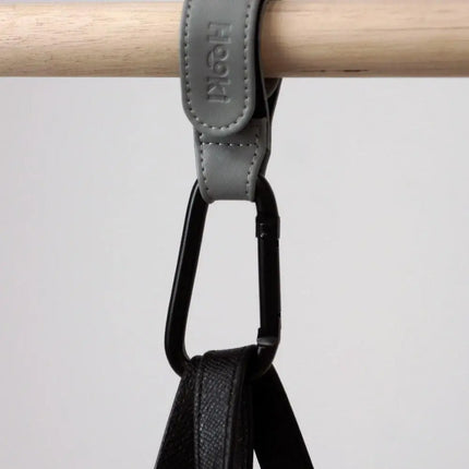 Hooki Duo Pram Clip Hook - Grey-Hooki-Hello Charlie
