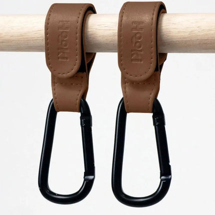 Hooki Duo Pram Clip Hook - Tan-Hooki-Hello Charlie