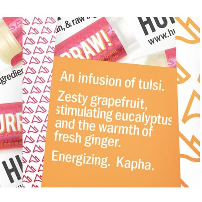 Hurraw Lip Balm Kapha - Grapefruit, Ginger, Eucalyptus--Hello-Charlie