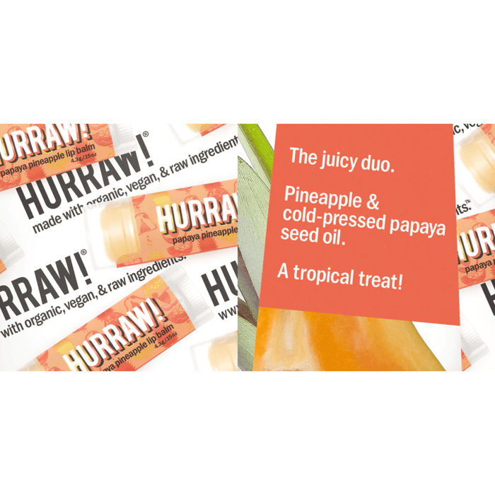 Hurraw Lip Balm Papaya Pineapple - Hello Charlie