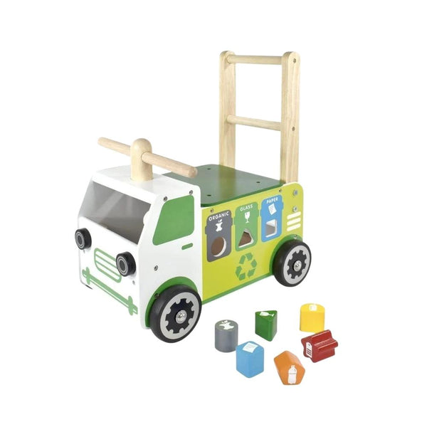Im Toy Walker and Ride On Recycling Truck Toy Sorter--Hello-Charlie