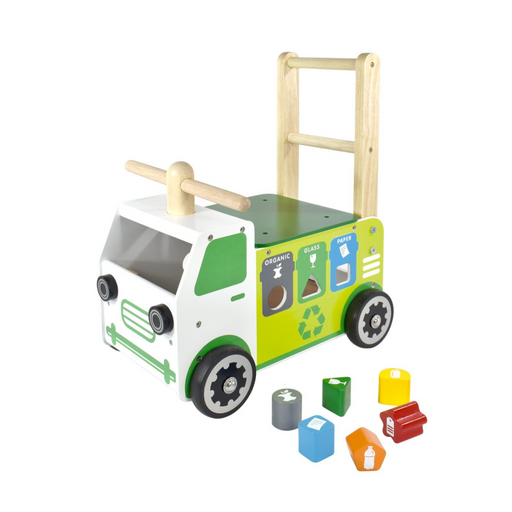 Im Toy Walker and Ride On Recycling Truck Toy Sorter--Hello-Charlie