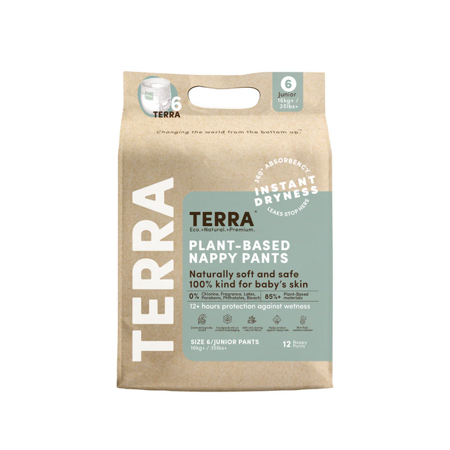 Terra Plant-Based Eco Premium Nappy Pants Size 6