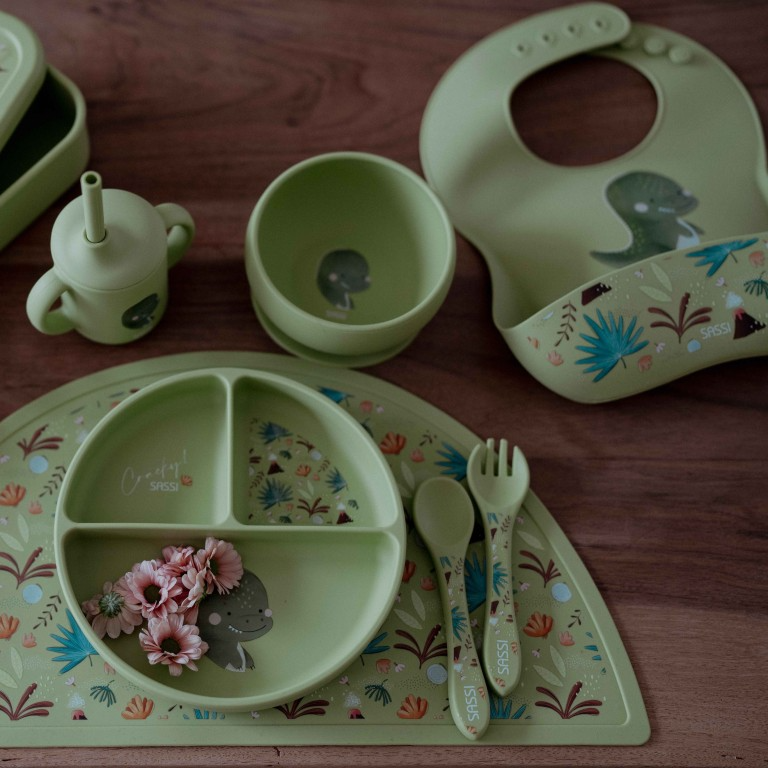 Sassi Silicone Placemat - Cracky the Dinosaur
