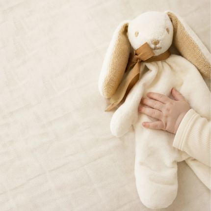 Maud n Lil Classic Organic Cotton Bunny Comforter – Buff