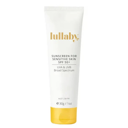 Lullaby SPF50+ Sensitive Skin Sunscreen – Travel Size 30g