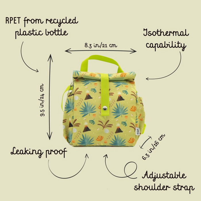 Sassi Eco Insulated Lunchbag - Cracky the Dinosaur