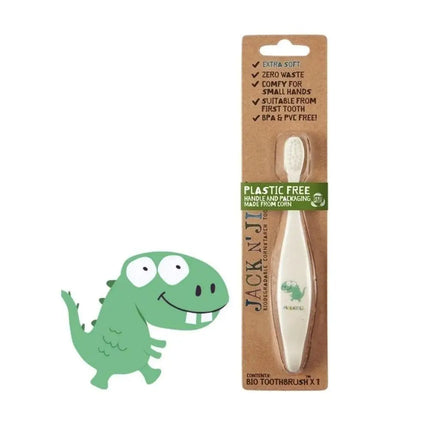 Jack 'N Jill Kids Bio Toothbrush - Dinosaur-Jack and Jill Kids-Hello Charlie