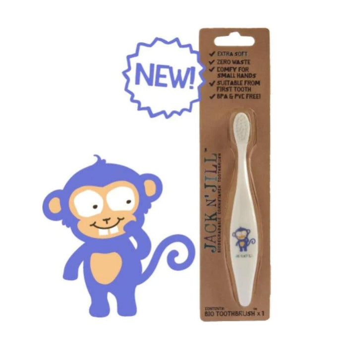 Jack 'N Jill Kids Bio Toothbrush - Monkey - Hello Charlie