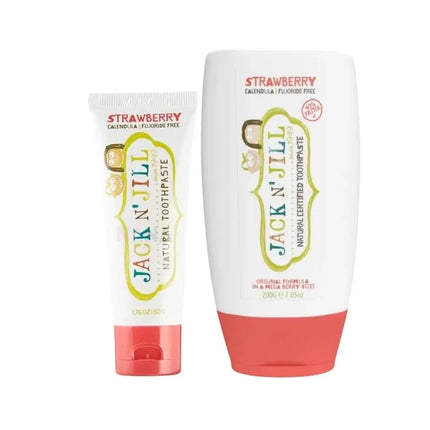Jack N' Jill Natural Kids Toothpaste - Strawberry-Jack and Jill Kids-50g-Hello Charlie