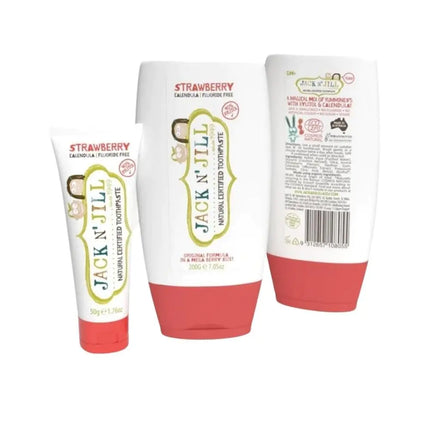 Jack N' Jill Natural Kids Toothpaste - Strawberry-Jack and Jill Kids-50g-Hello Charlie