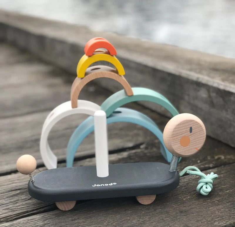 Janod Cocoon Rainbow Turtle-Janod-Hello Charlie