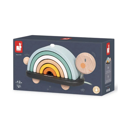 Janod Cocoon Rainbow Turtle-Janod-Hello Charlie