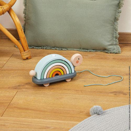 Janod Cocoon Rainbow Turtle-Janod-Hello Charlie