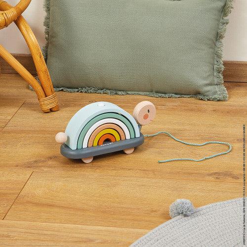 Janod Cocoon Rainbow Turtle-Janod-Hello Charlie