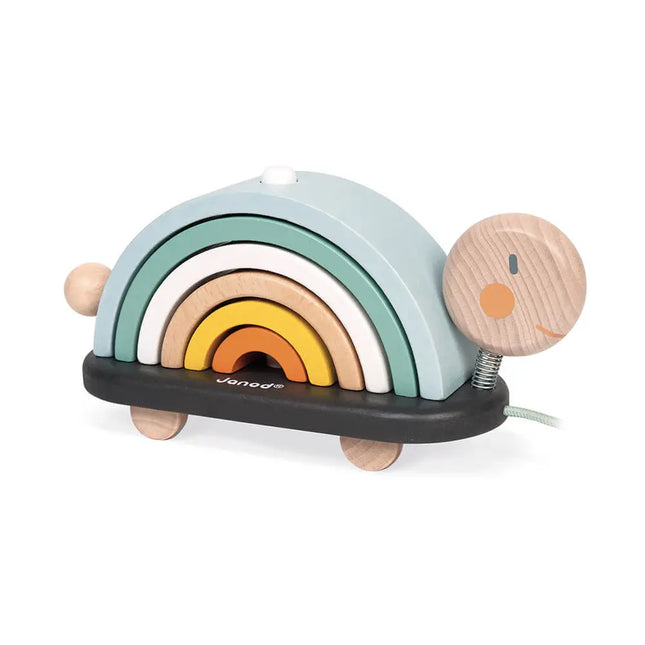 Janod Cocoon Rainbow Turtle-Janod-Hello Charlie