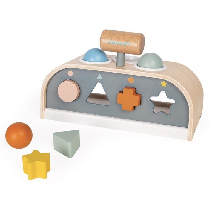 Janod Cocoon Tap Tap Wooden Shape Sorter--Hello-Charlie