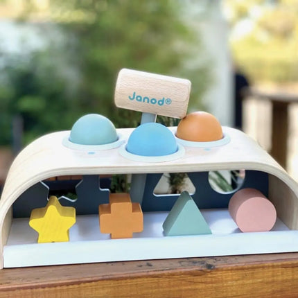 Janod Cocoon Tap Tap Wooden Shape Sorter-Janod-Hello Charlie