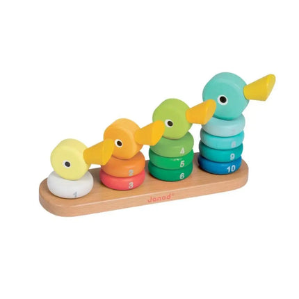 Janod Duck Family Wooden Stacking Toy-Janod-Hello Charlie
