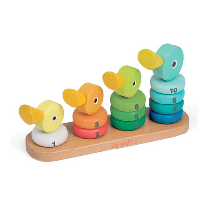 Janod Duck Family Wooden Stacking Toy-Janod-Hello Charlie