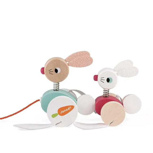 Janod Pull Along Rabbits-Janod-Hello Charlie